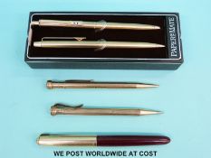 A quantity of pens to include Parker fountain pen,