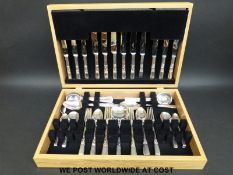 A six-place canteen of cutlery