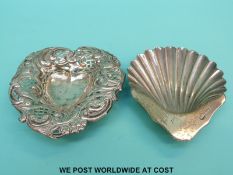 A Victorian hallmarked silver pierced bon bon dish,
