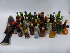 Approximately 50 alcohol miniatures to include Dow's LBV port, cognac, brandy, port, gin, vodka,