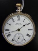 Waltham Watch Co gold plated open faced gentleman's pocket watch,