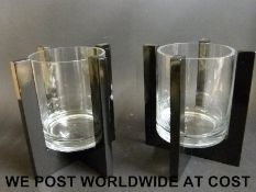 A pair of Art Deco style vases