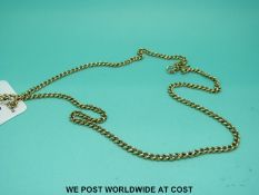 A 9ct gold necklace in Mappin & Webb box (19.