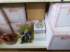 Twenty-six boxed Echantica figures some with certificates.