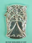 An American Art Nouveau / Arts & Crafts vesta with Archibald Knox inspired decoration,