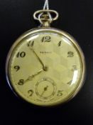 Tempo Swiss made rolled gold gentleman's slim cased pocket watch,