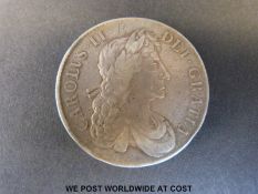 A Charles II crown 1689,