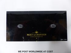 Moet & Chandon branded love/duet stand to take two pomponne glasses