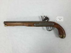 A vintage eighteenth century style flintlock pistol. CONDITION REPORT: 41cm long.