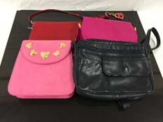 Bruno Magli : A lady's hand bag, patent black leather,