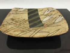 John Maltby (born 1936): A rectangular concave dish,