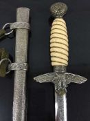 A German Third Reich Luftwaffe officer's dagger,