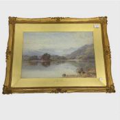 Harry Sutton Palmer : A Highland Loch, watercolour, signed, 33 cm x 49 cm, framed.