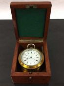 A rare 34-minute Karrusel deck watch by Reid and Sons, Newcastle upon Tyne, makers to the Admiralty,