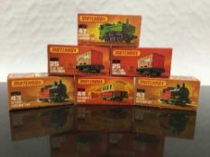 A Matchbox 75 model vehicle : 47 Jaguar SS100, together with thirty one similar matchbox models,