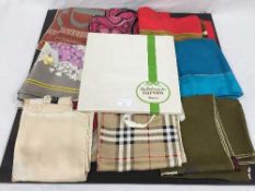 Carven of Paris : A silk scarf, in black and white, in original presentation box,