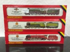 A Hornby Railways 00 Gauge model locomotive : L.M.S 4-6-2 Duchess Loco, number R.