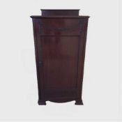A late nineteenth century mahogany bedside cabinet, width 47.5 cm.