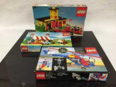 Four Lego sets, miscellaneous, numbers 374, 383, 66382 and 8844, all parts boxed.