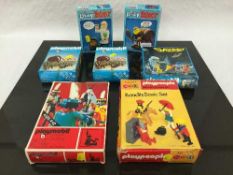 A Playpeople Firemens Super Set by Marx Toys together with eleven further boxes of Playpeople,