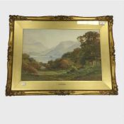 Harry Sutton Palmer : Ullswater, watercolour, signed, 35 cm x 52 cm, framed.