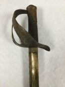A nineteenth century German heavy cavalry sword, Solingen manufactured,