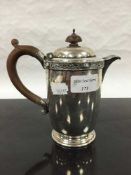 A silver Lindisfarne pattern coffee pot, Reid & Sons, London 1937, 376.6g.