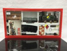 A Mamod RS1 Live Steam Railway set, 0 gauge, boxed.