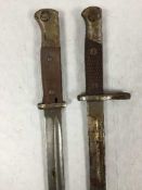 Two German Third Reich bayonets.