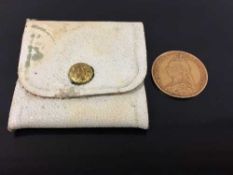 A Victorian half sovereign, shieldback, 1892.