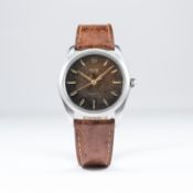 A RARE GENTLEMAN'S LARGE SIZE STAINLESS STEEL ROLEX OYSTER PRECISION WRIST WATCH CIRCA 1959, REF.