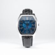A RARE GENTLEMAN'S 18K SOLID WHITE GOLD CHOPARD 
