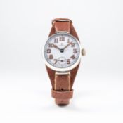 A RARE GENTLEMAN'S SOLID SILVER OMEGA 