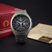 A GENTLEMAN'S STAINLESS STEEL OMEGA SPEEDMASTER MARK 4.5 AUTOMATIC CHRONOGRAPH BRACELET WATCH