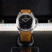 A GENTLEMAN'S STAINLESS STEEL PANERAI LUMINOR 1950 WRIST WATCH DATED 2003, PAM 00127 LIMITED EDITION