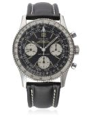 A RARE GENTLEMAN'S STAINLESS STEEL BREITLING AOPA NAVITIMER WRIST WATCH CIRCA 1960s, REF. 806