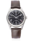 A GENTLEMAN'S STAINLESS STEEL HEUER CARRERA GMT AUTOMATIC WRIST WATCH CIRCA 2000, REF. WS2113 1964