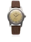 A RARE GENTLEMAN'S STAINLESS STEEL OMEGA SEAMASTER 