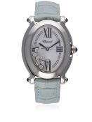 A LADIES MID SIZE STAINLESS STEEL CHOPARD HAPPY SPORT WRIST WATCH CIRCA 2005, REF. 29/8737-23 D: