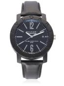 A GENTLEMAN`S BULGARI CARBONGOLD WRIST WATCH CIRCA 2010, REF. BB 40 CL 