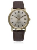 A GENTLEMAN`S GOLD CAPPED OMEGA CONSTELLATION CHRONOMETER WRIST WATCH CIRCA 1968, REF. 168.018 D: