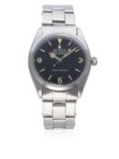 A RARE GENTLEMAN'S STAINLESS STEEL ROLEX OYSTER PERPETUAL EXPLORER WATCH DATED 1964, REF. 5500