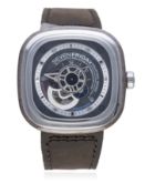 A GENTLEMAN'S STAINLESS STEEL & CANADIAN WALNUT SEVENFRIDAY 