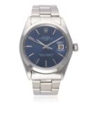 A GENTLEMAN'S STAINLESS STEEL ROLEX OYSTER PERPETUAL DATE BRACELET WATCH CIRCA 1972, REF. 1500 D: