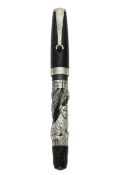 A MONTEGRAPPA ORIENTAL ZODIAC COLLECTION ROLLERBALL PEN CIRCA 2000 WITH BOX & OPEN PAPERWORK, 