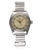 A RARE GENTLEMAN'S STAINLESS STEEL ROLEX TUDOR OYSTER ROYAL BRACELET WATCH CIRCA 1950s, REF. 7934 D: