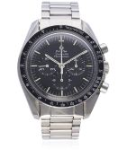 A RARE GENTLEMAN'S STAINLESS STEEL OMEGA SPEEDMASTER PROFESSIONAL 