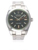 A GENTLEMAN'S STAINLESS STEEL ROLEX OYSTER PERPETUAL 