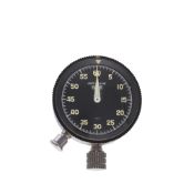 A RARE HEUER AUTO-RALLYE STOPWATCH / TIMER CIRCA 1960s D: Black dial with luminous markers. M: