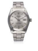 A GENTLEMAN'S STAINLESS STEEL ROLEX OYSTER PERPETUAL DATE BRACELET WATCH CIRCA 1969, REF. 1500 D: